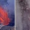 Watch: Moment Hawaii volcano eruption engulfs camera