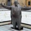 Pavarotti statue frozen knee-deep in ice rink strikes wrong note in Italy