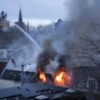 Large fire breaks out in Dutch city of Utrecht following explosion
