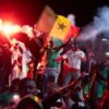 Senegalese fans celebrate dramatic Afcon win