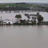Aerial footage shows flooded cities as storms hit Spain
